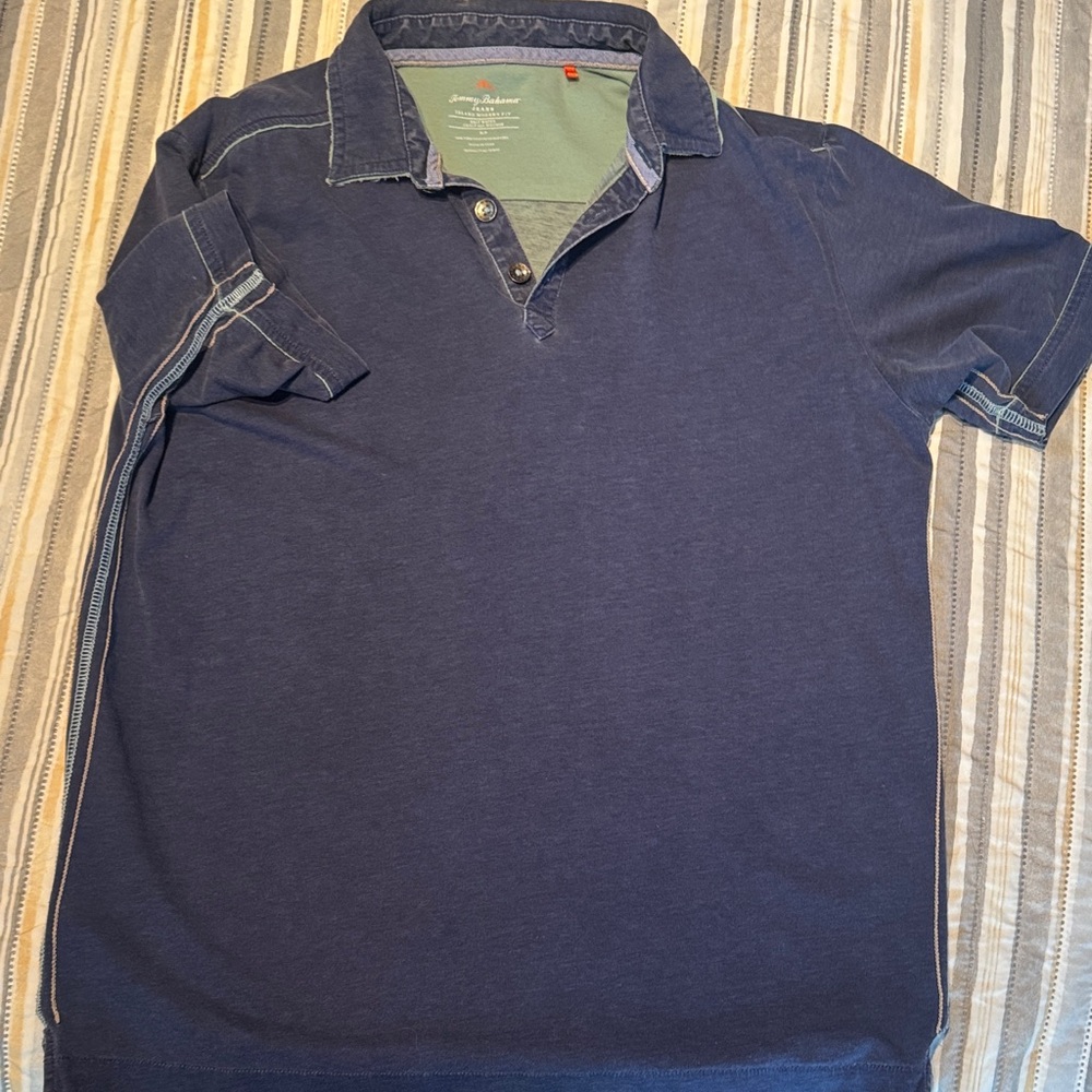Tommy Bahama Jeans Blue Polo Shirt